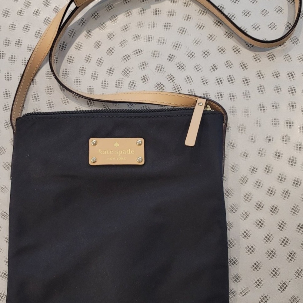 Kate Spade Black and Tan Crossbody Bag
